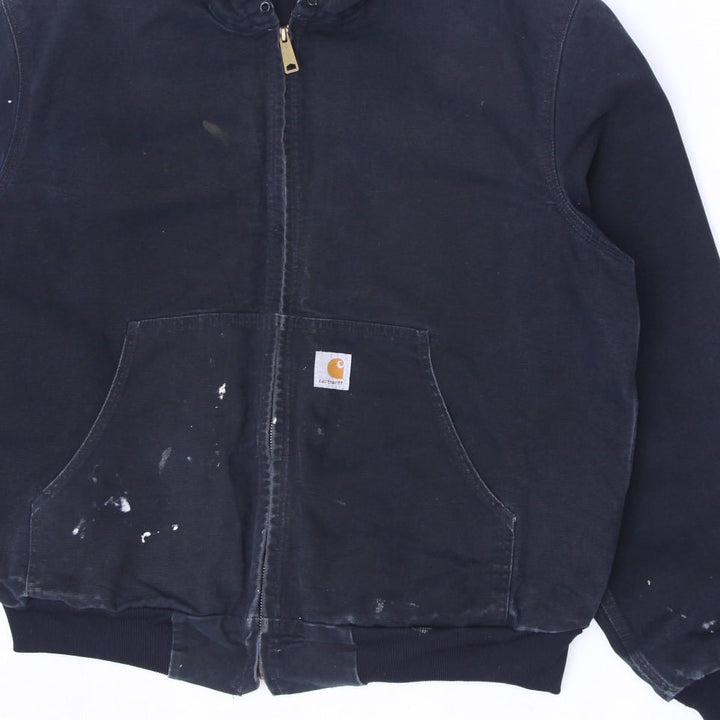 Mens J131BLK Carhartt Zip Up Hooded Workwear Paint Splatter Jacket L | Migration_Jackets WW Collection - View | Fashion Rerun