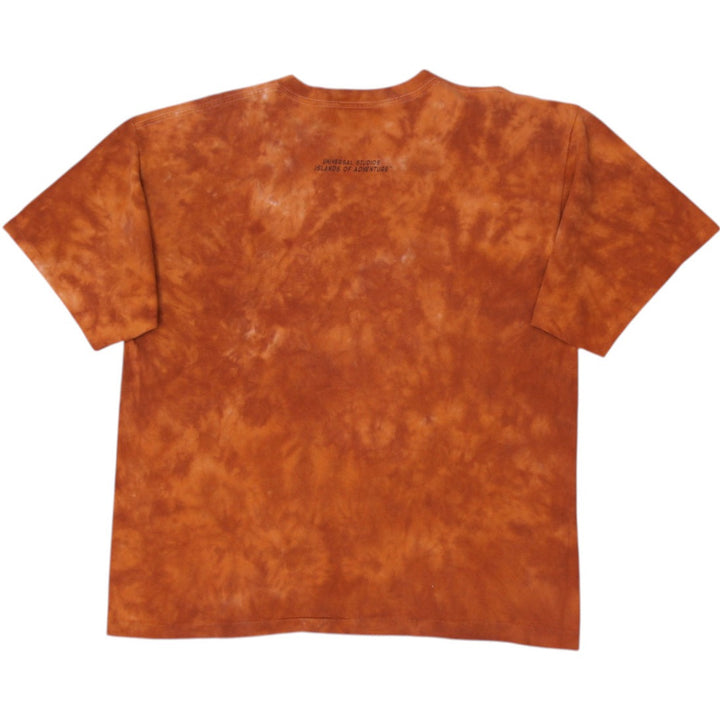 Vintage 90s Marvel Fantastic Four "The Thing" Tie-Dye T-Shirt Made In USA XL | Migration_T-Shirts - Side View | Fashion Rerun