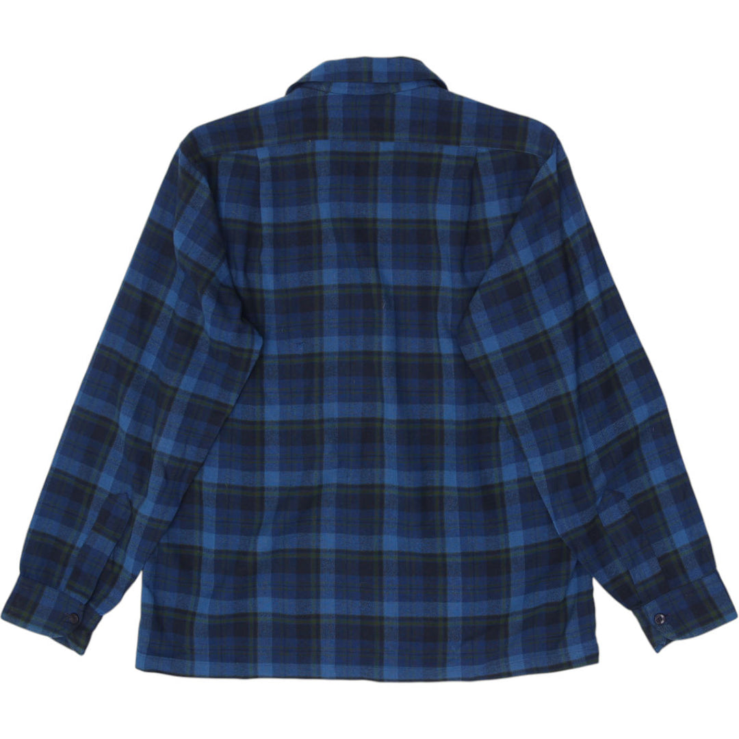 Vintage Pendleton Wool Checkered Long Sleeve Plaid Shirt Made in USA Size M