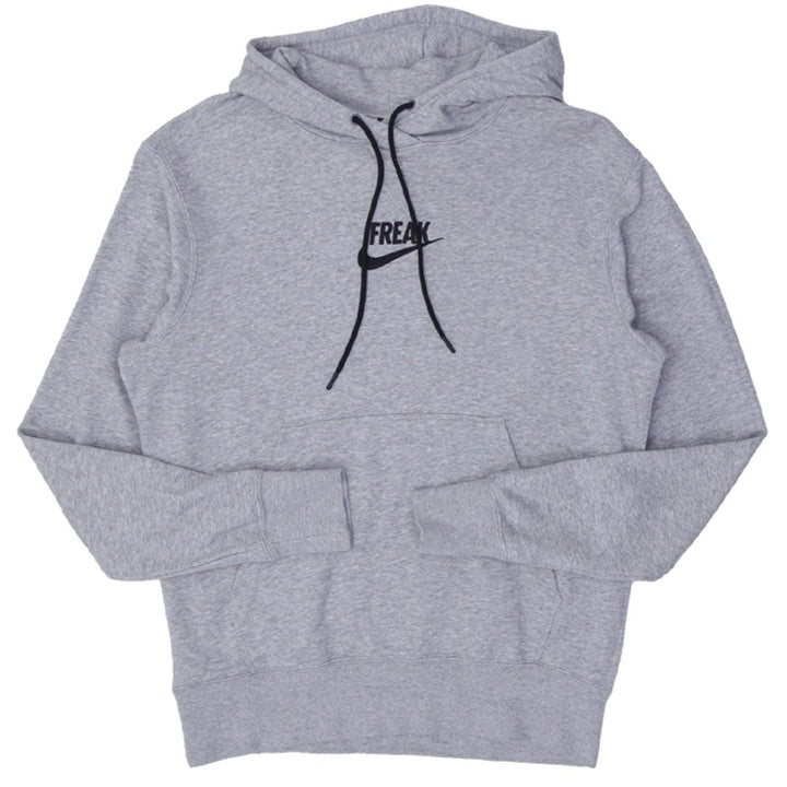 Mens Nike Embroidered Freak Gray Pullover Hoodie