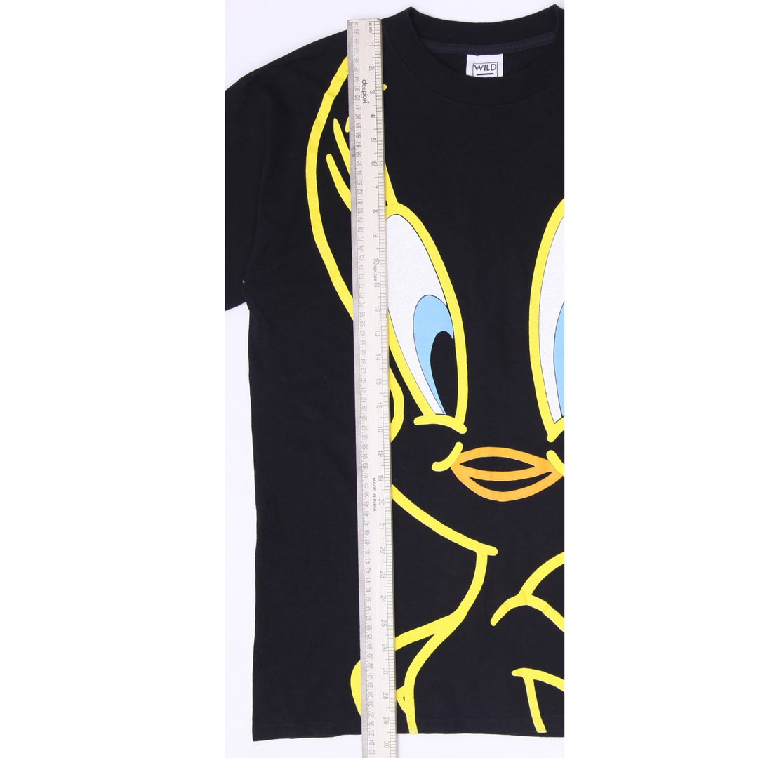 Vintage 1992 Looney Tunes Tweety Bird All Over Print T-Shirt Wild Oats Tag Large Single Stitch
