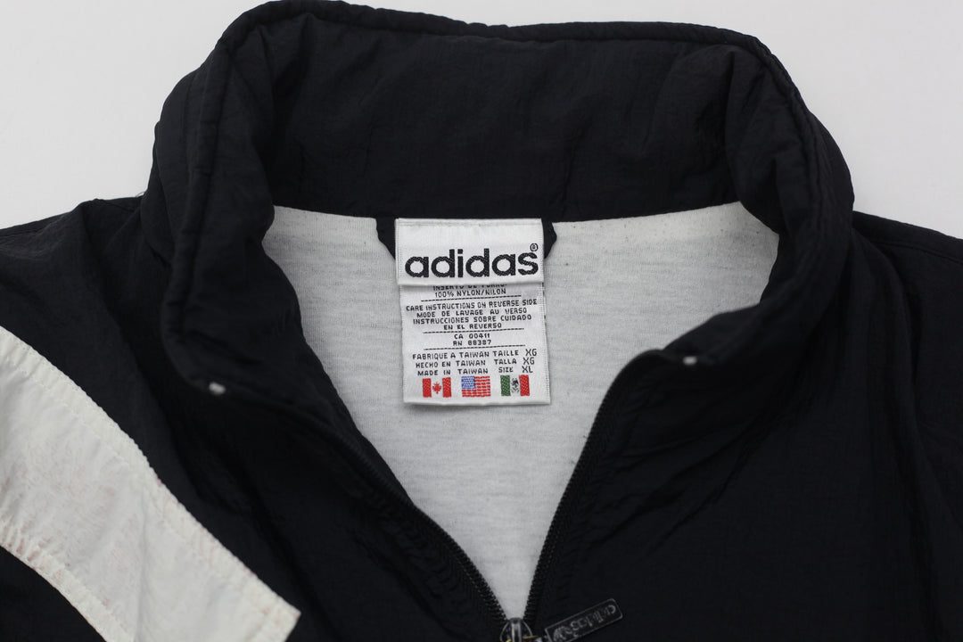Vintage Adidas Embroidered Full Zip Windbreaker Jacket