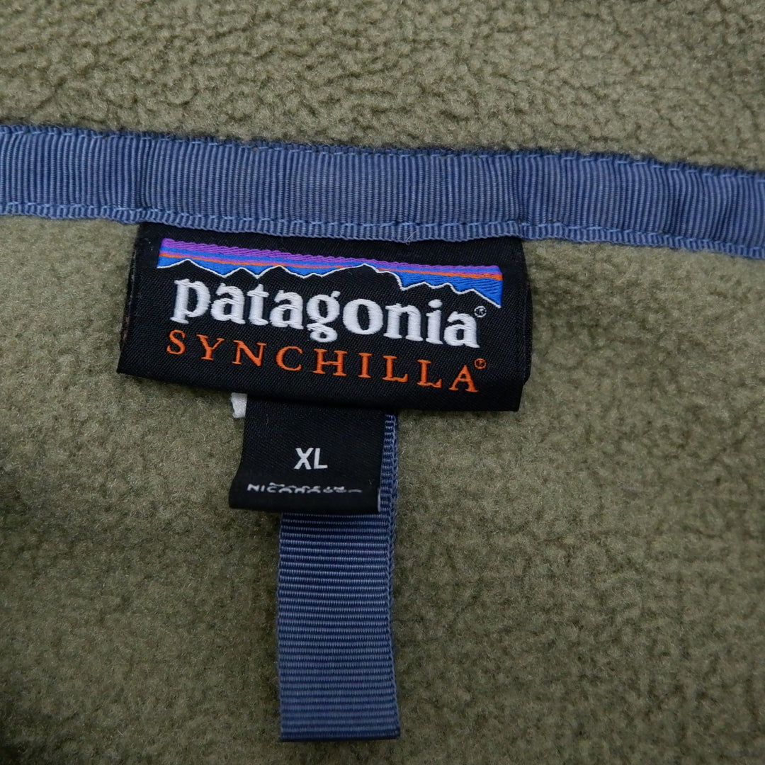 Mens Patagonia Synchilla Snap Button Fleece Sweater