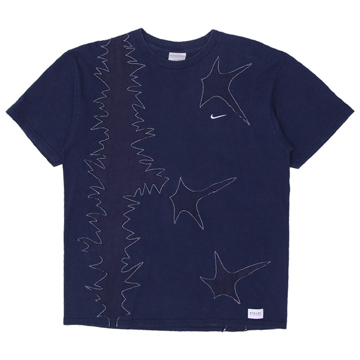 Rework Zig Zag Pattern Patch Nike Mens T-Shirts PR251