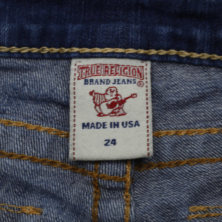 Y2K Womens True Religion Keira Denim Shorts Blue Siz 24