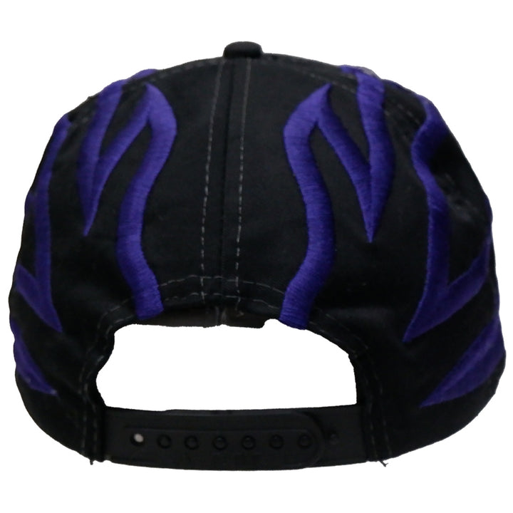 Mens Wood Motors Ford Racing Purple Flames Cap