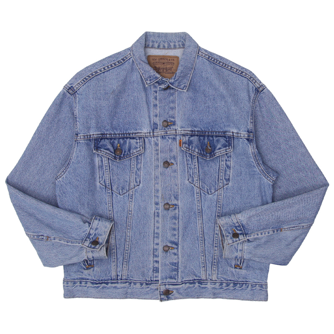 Shop Vintage Levi Strauss 57510 Orange Tab Trucker Denim Jacket