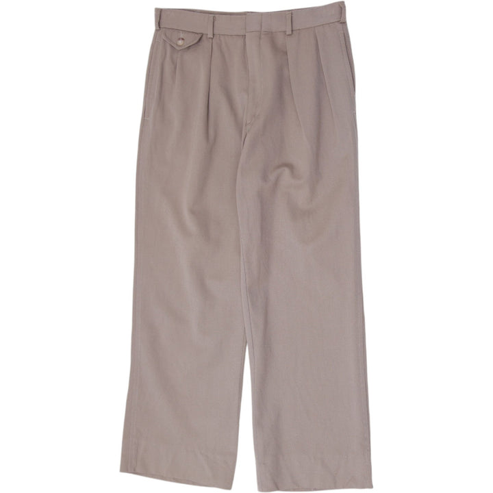 Mens Polo Ralph Lauren Flap Coin Pocket Taupe Double Pleated Trousers
