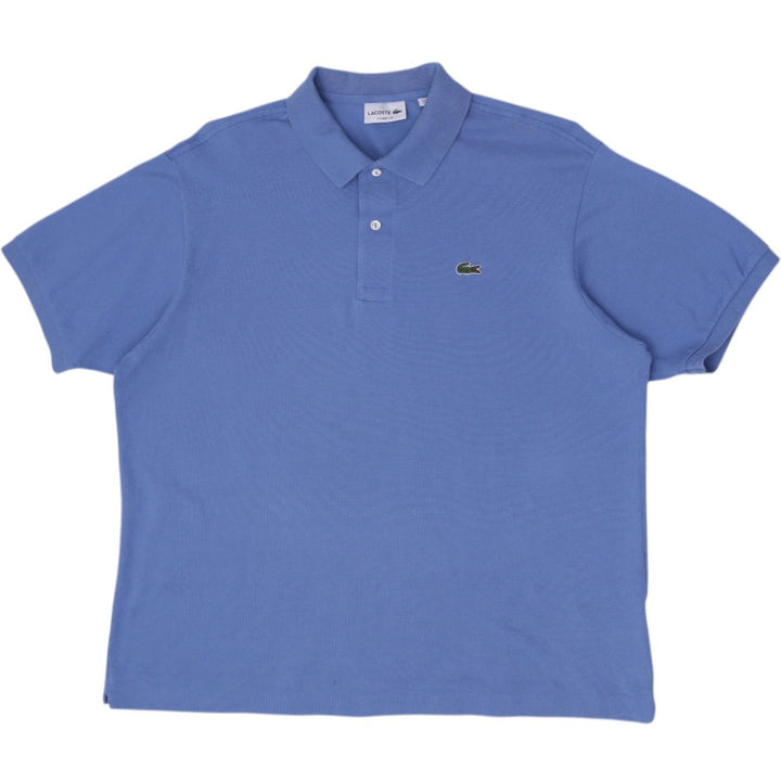 Mens Lacoste Classic Fit Polo Blue Cotton Short Sleeve T-Shirt