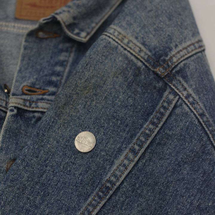 Vintage Levi Strauss & Co. # 70598 4891 Denim Trucker Gray Size S - Fashion Rerun Vintage Migration_Jacket