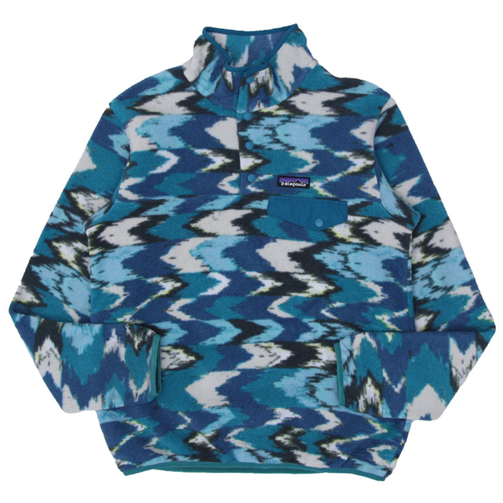 Ladies Patagonia Snap-T Fleece Geometric Pullover - Fashion Rerun Vintage Migration_Sweaters