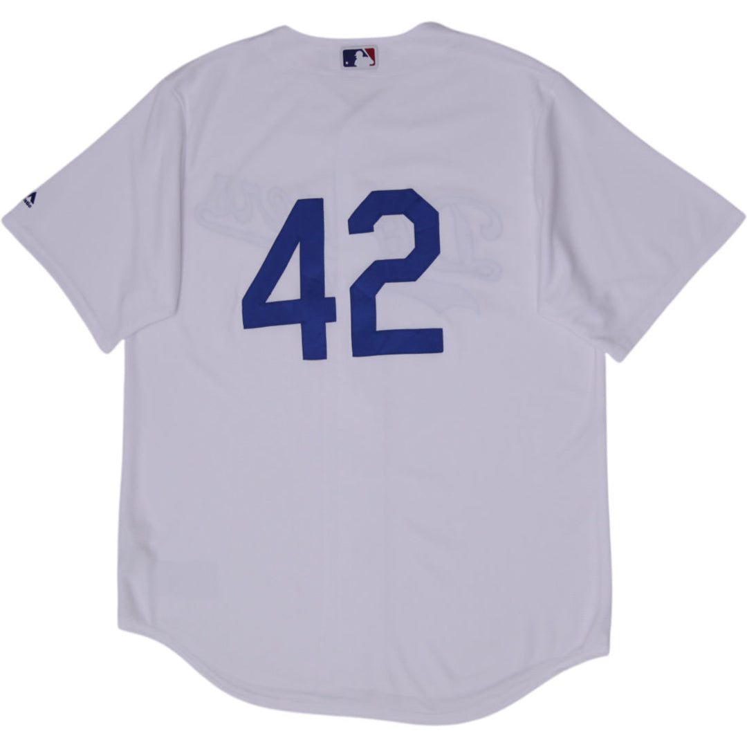 Mens Majestic LA Dodgers Jackie Robinson #42 Jersey Size L