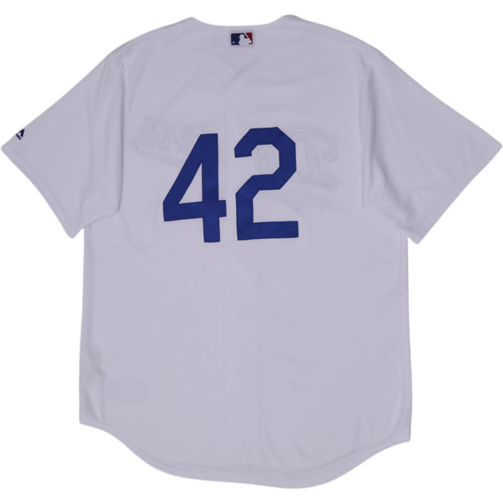 Mens Majestic LA Dodgers Jackie Robinson #42 Jersey Size L