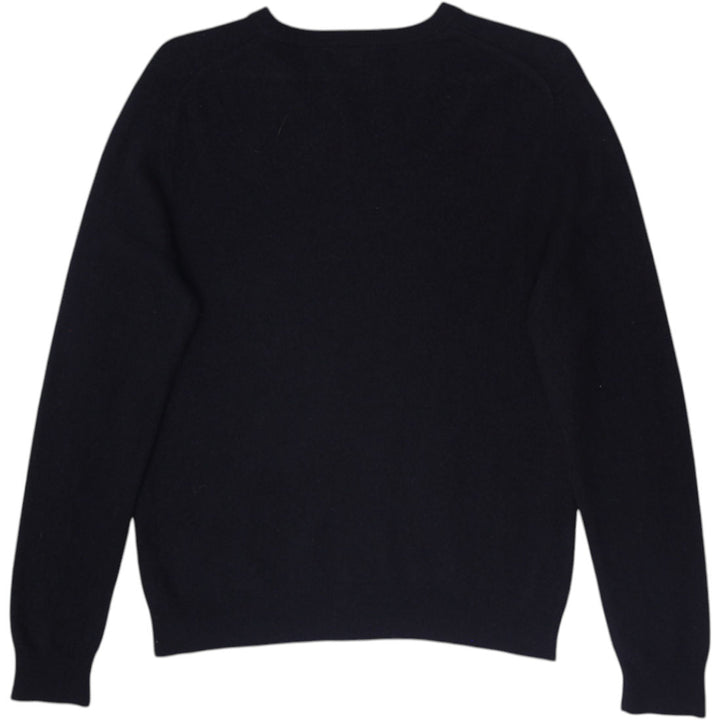 Mens Black Brown 1826 100% Pure Cashmere V-Neck Sweater Size M