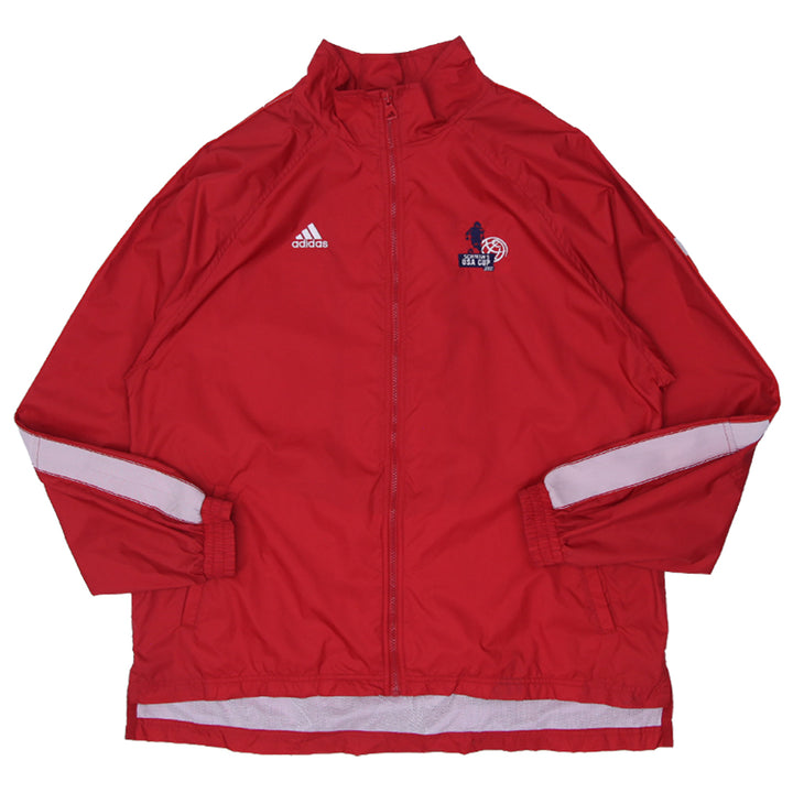 Vintage Adidas Schwans USA Cup 2000 Windbreaker Jacket Red Size L - Fashion Rerun Vintage Migration_Jacket