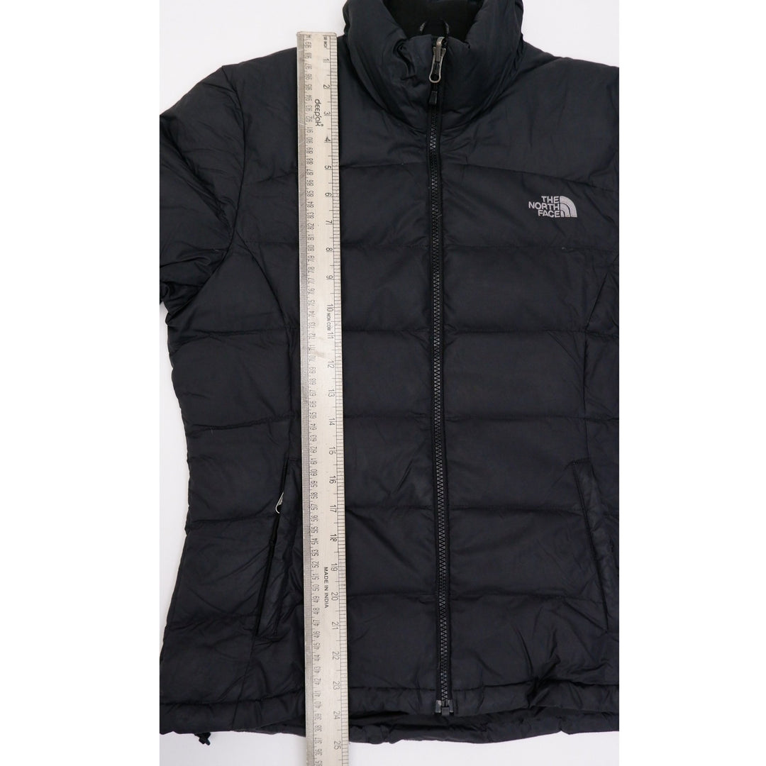 Ladies The North Face Puffer 700 Fill Black Zip Jacket