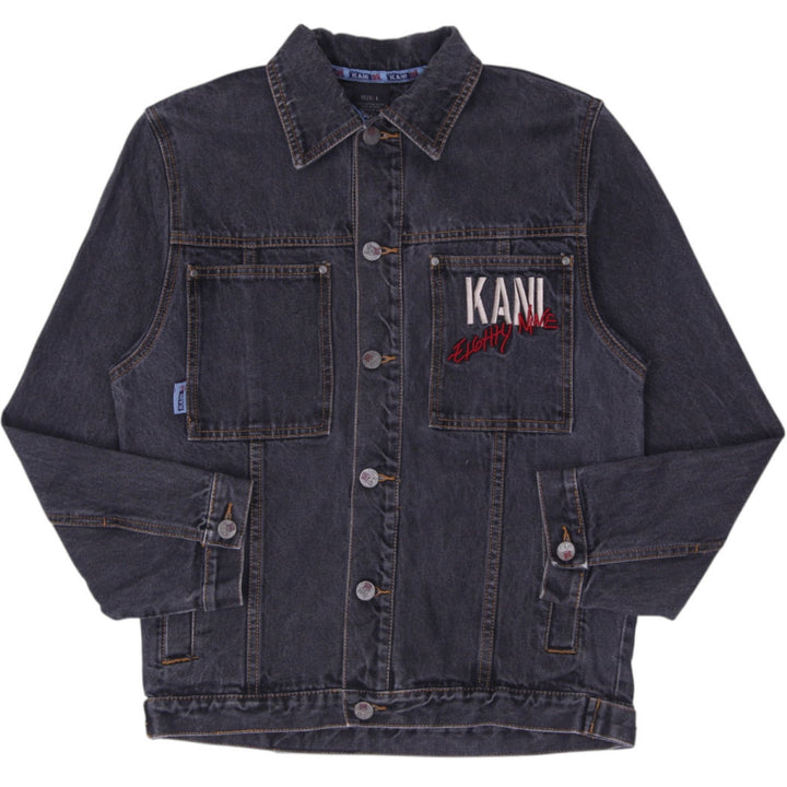 Mens Embroidered Kani 89 Trucker Denim Jacket