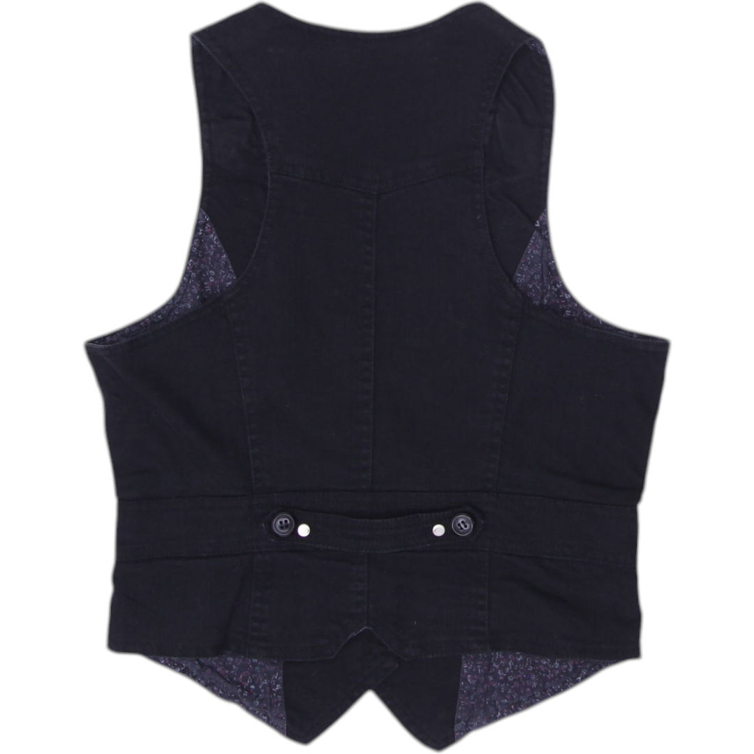 Y2K Ladies Ann Christine Buttoned Casual Vest Size S | Migration_Y2K Tops - Side View | Fashion Rerun