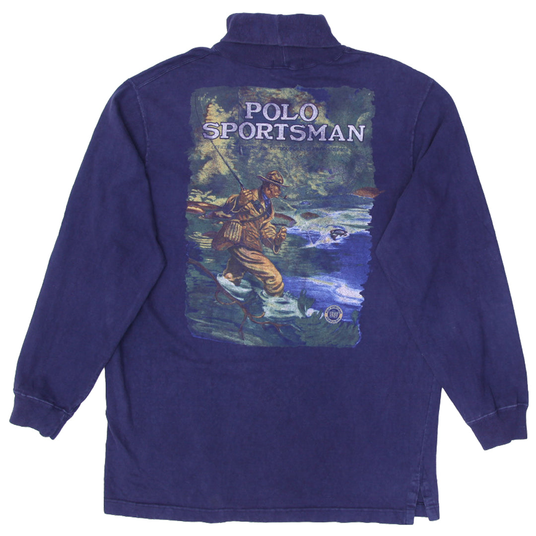 Vintage Polo Country Ralph Lauren Made In USA Turtle Neck Sweatshirt