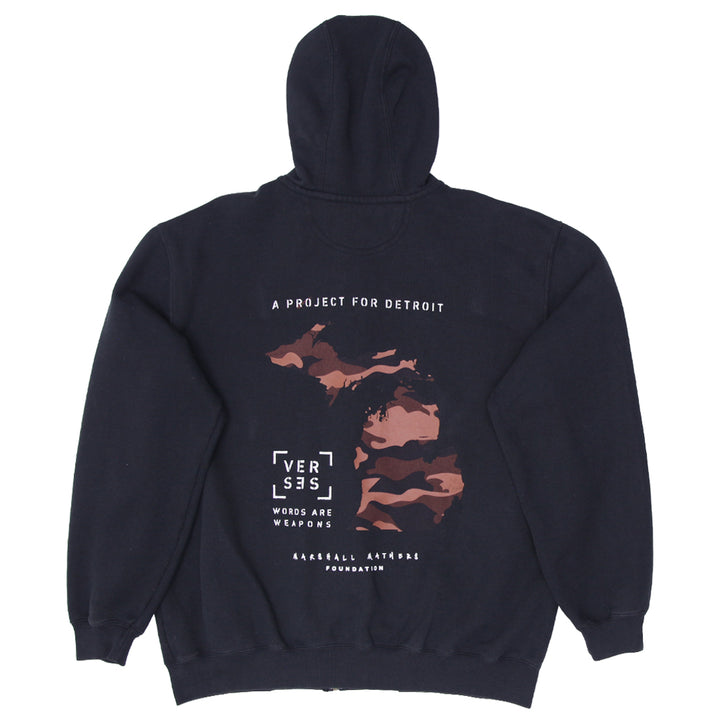 Mens Carhartt Original Fit K122-BLK Shady Vs Everybody Hoodie Black - Fashion Rerun Vintage Migration_Sweaters