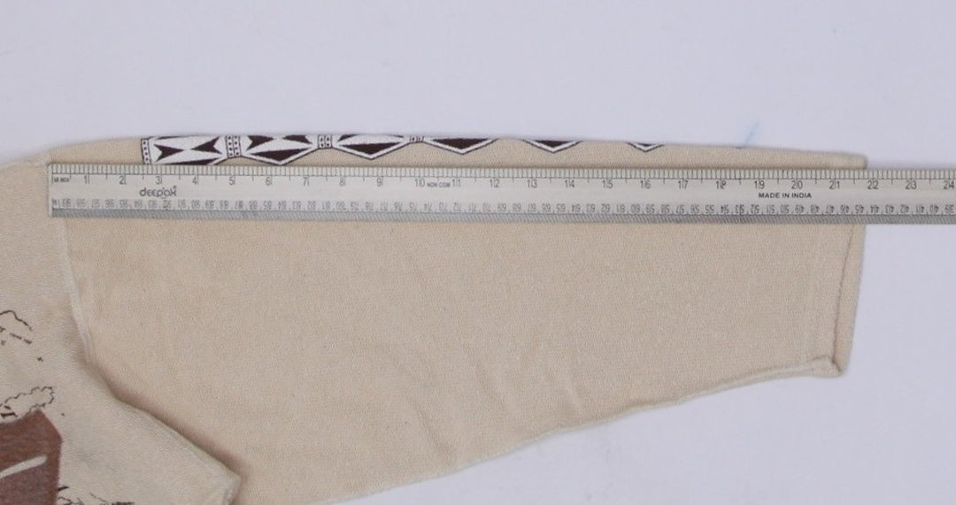 Vintage Graphic Long Sleeve 100% Cotton Sweater