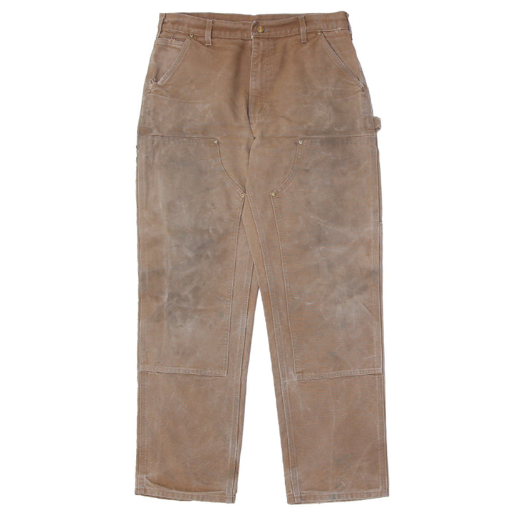 Mens B01 BRN Loose Original Fit Double Knee Carhartt Pants