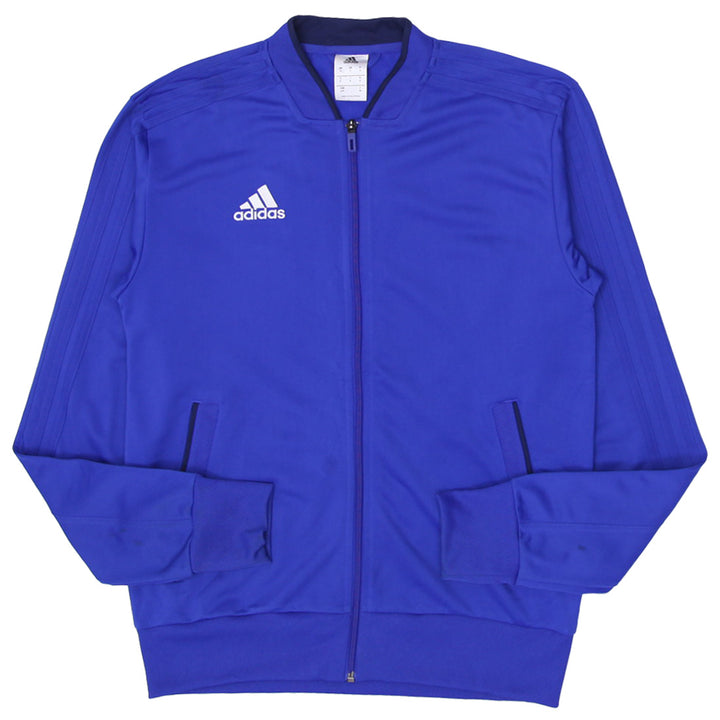 Mens Embroidered Adidas Logo Zip Up Jacket