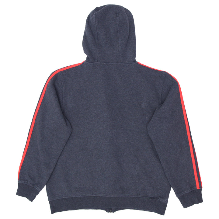 Mens Adidas Orange Stripe Gray Full Zip Hoodie - Fashion Rerun Vintage Migration_Sweaters