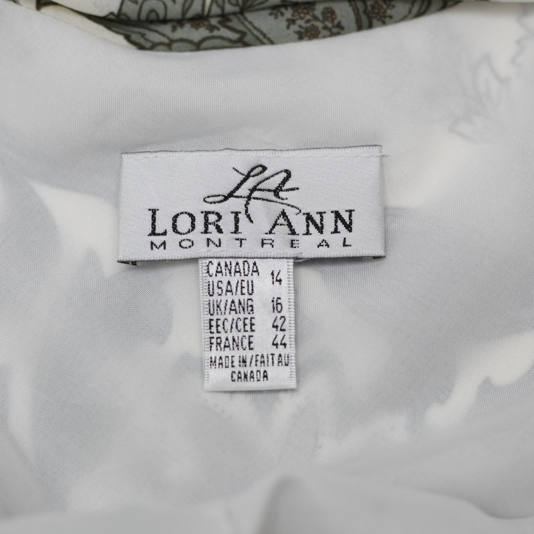 Y2K Ladies Lori Ann Paisley Print Sleeveless Dress Size 14
