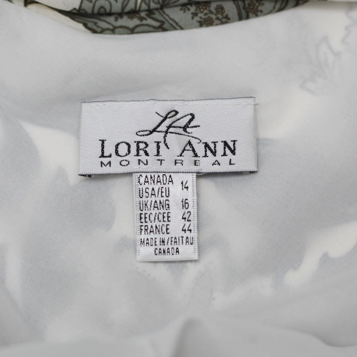 Y2K Ladies Lori Ann Paisley Print Sleeveless Dress Size 14