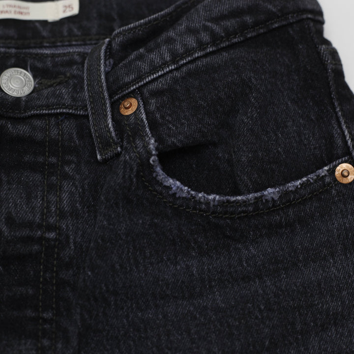 Ladies Levi's Premium Ribcage Straight High Rise Jeans Size 25