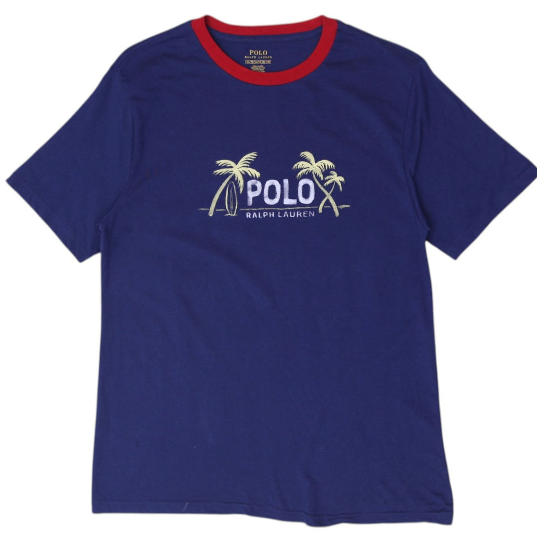 Youth Boys Polo Ralph Lauren Surf Graphic Ringer T-Shirt Size XL
