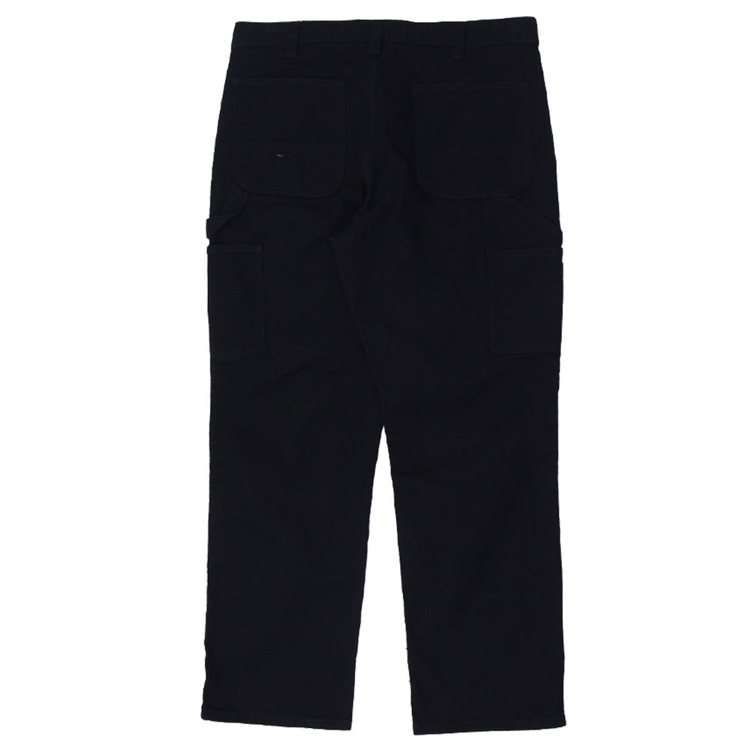 Mens Relaxed Fit 103334 BLK Utility Double Knee Carhartt Pants
