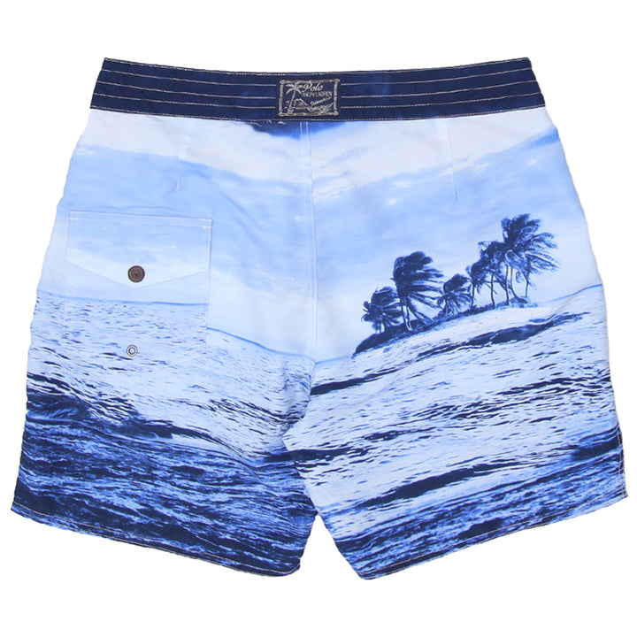 Mens Polo Ralph Lauren Wave Print Board Shorts - Fashion Rerun Vintage Migration_Shorts