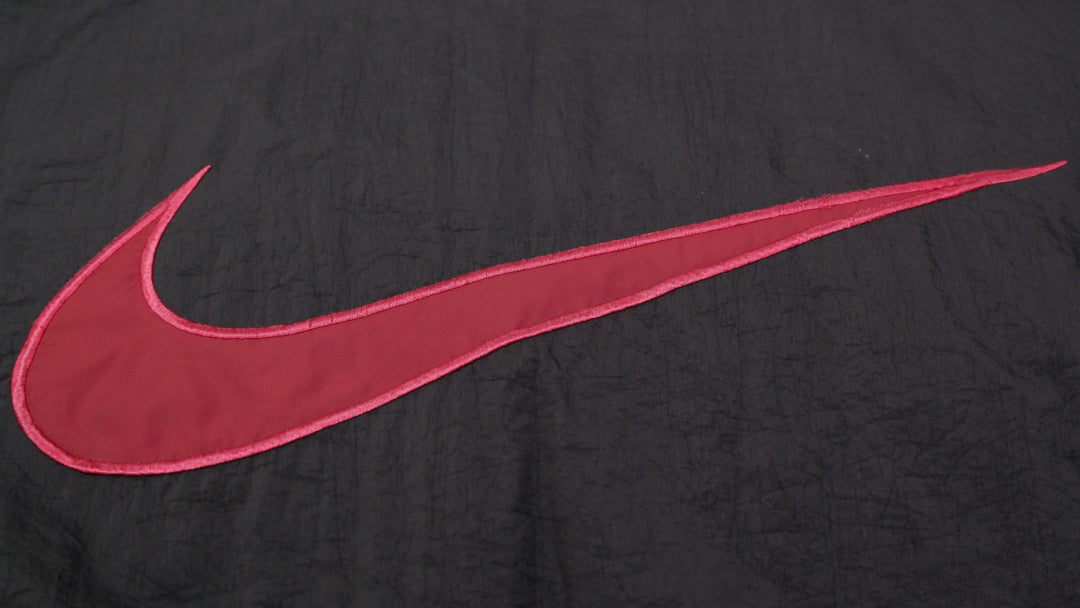 Vintage 90s Nike Swoosh Reversible 90s Black Maroon Jacket