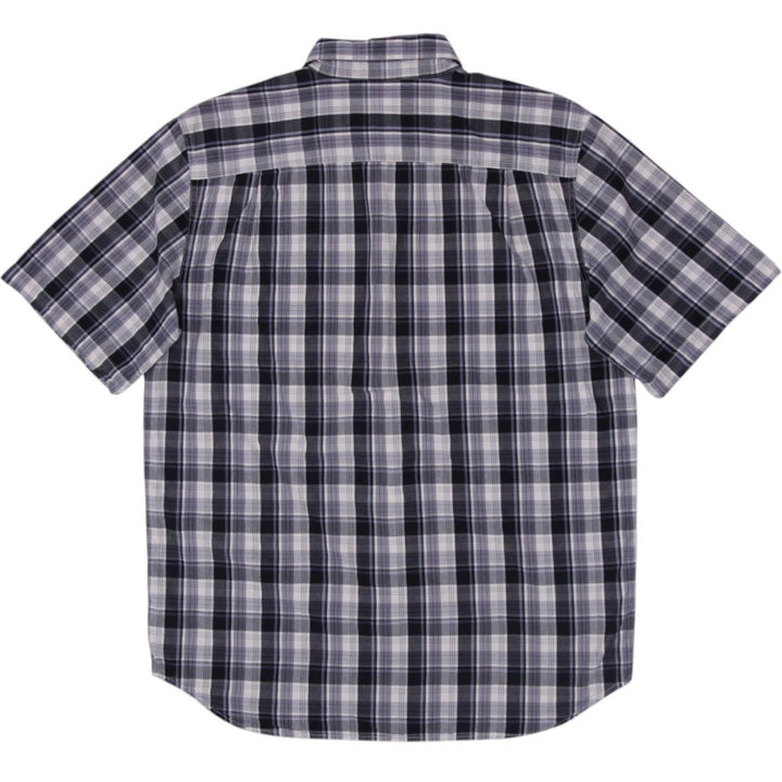 Mens Relaxed Fit Flannel Carhartt Short Sleeve Shirt