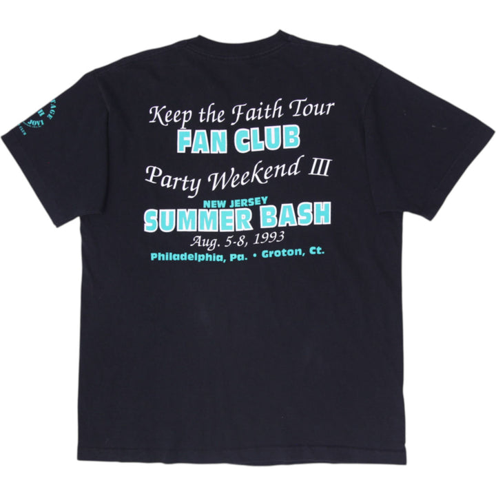 Vintage 1993 Bon Jovi Keep The Faith Fan Club Party T-Shirt SS Size XL