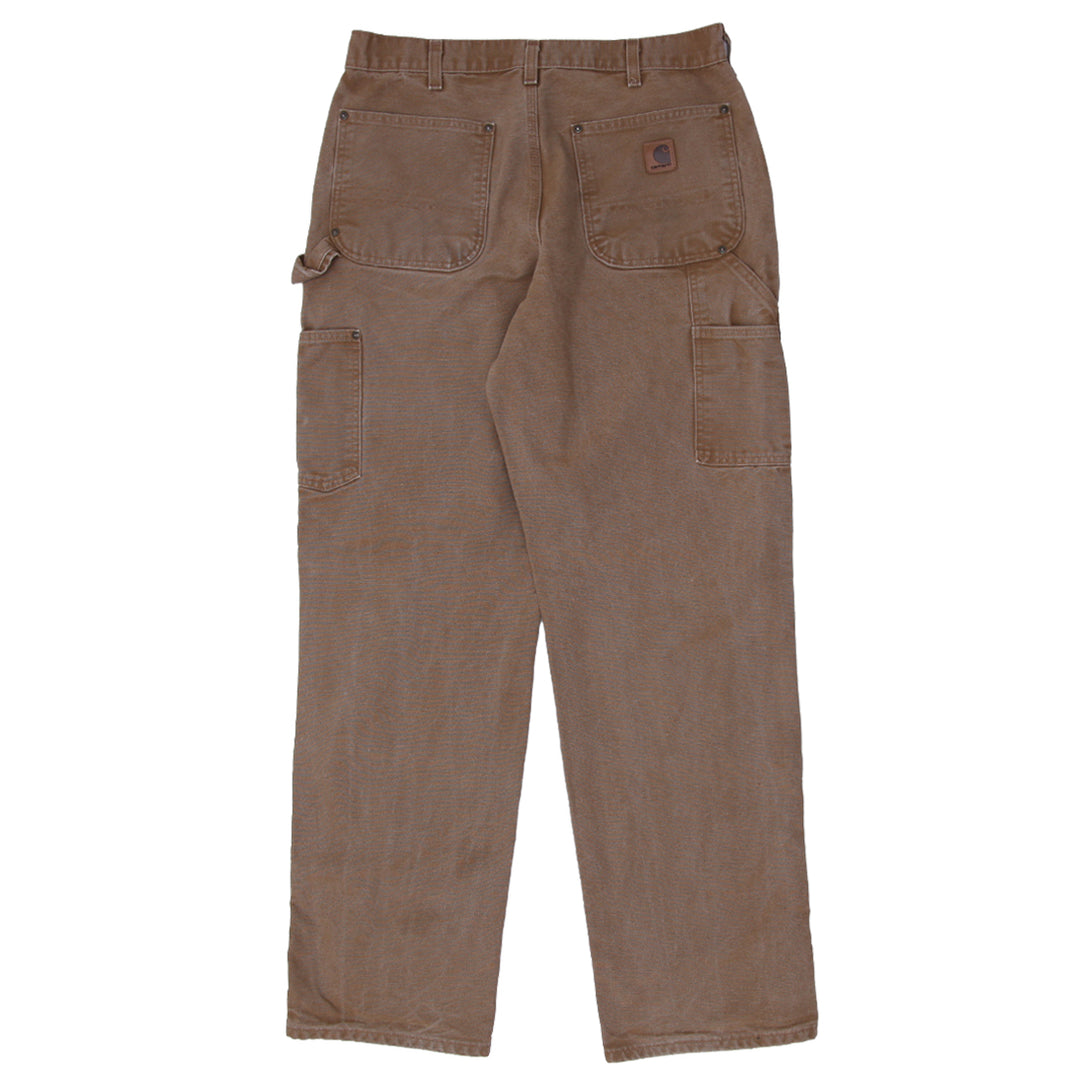 Mens Carhartt B136-BRN Loose Original Fit Double Knee Carpenter Work Pants - Fashion Rerun Vintage Migration_Pants