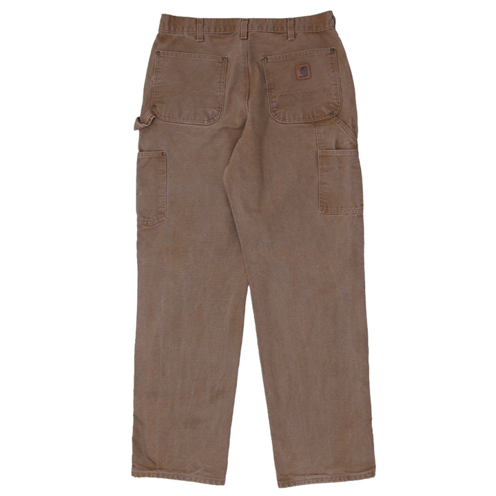 Mens Carhartt B136-BRN Loose Original Fit Double Knee Carpenter Work Pants - Fashion Rerun Vintage Migration_Pants