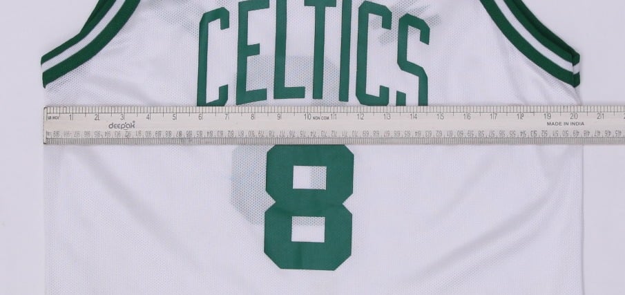 Vintage Champion Celtics Walker #8 White Mesh Basketball Jersey Size L | Migration_Jerseys - View 9 | Fashion Rerun