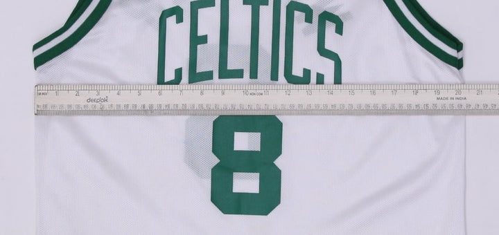 Vintage Champion Celtics Walker #8 White Mesh Basketball Jersey Size L | Migration_Jerseys - View 9 | Fashion Rerun