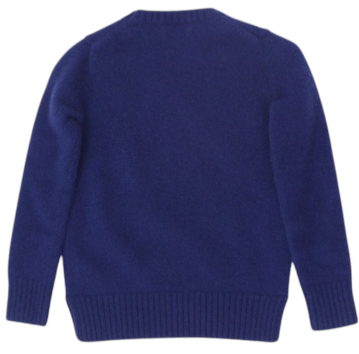 Mens Ralph Lauren Polo Bear Sweater Navy Blue Knit Embroidered Size XS | Migration_Knitwear & Sweaters RL Col | Fashion Rerun