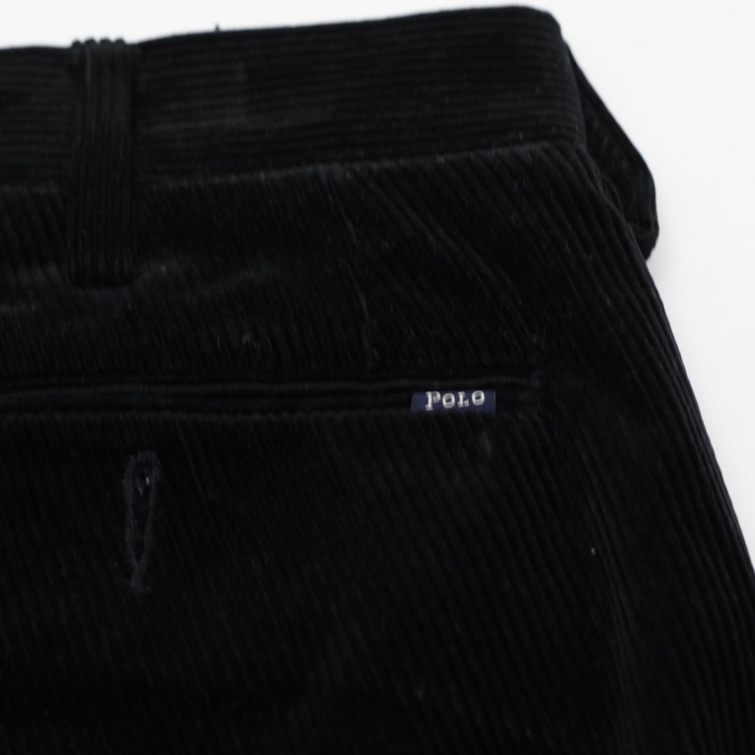 Mens Polo Ralph Lauren Corduroy Pants Black Classic Fit