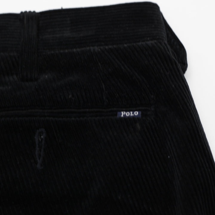 Mens Polo Ralph Lauren Corduroy Pants Black Classic Fit