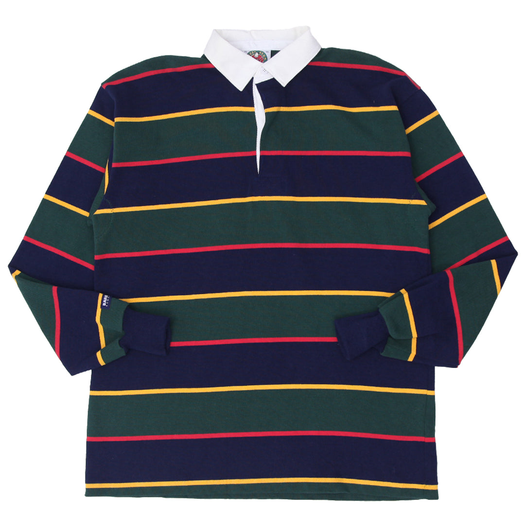 Vintage Barbarian Rugby Wear Stripe Rugby Shirt - Fashion Rerun Vintage Migration_T-Shirt