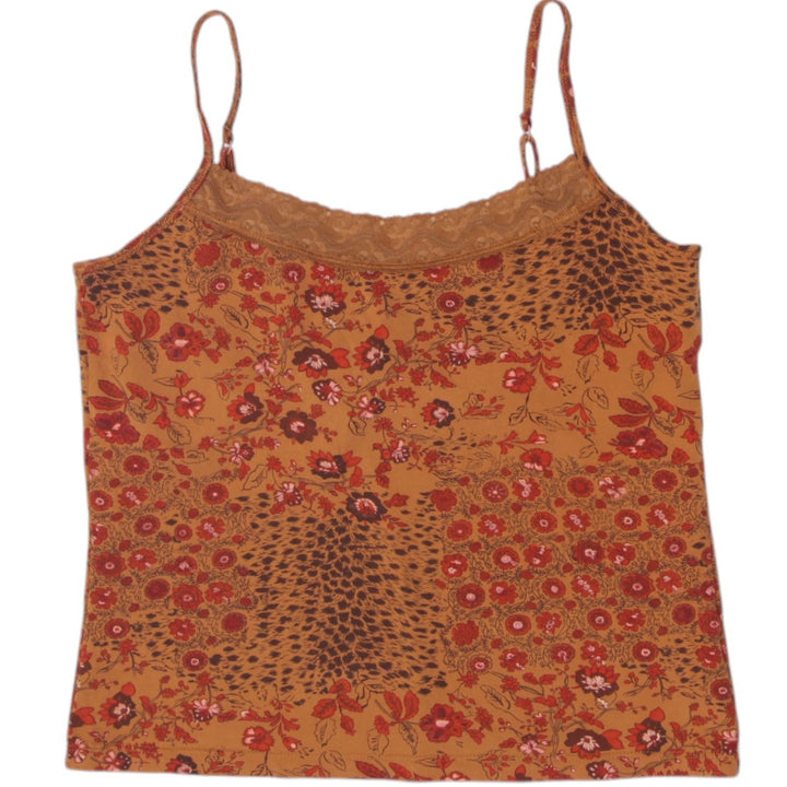 Y2K Ladies TeeCo Floral Animal Print Cami Top Size S