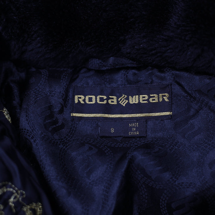Y2K Ladies Rocawear Black Puffer Faux Fur Jacket Size Small | Migration_Jackets - Back View | Fashion Rerun