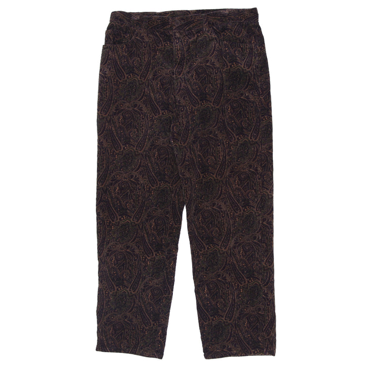 Ladies Lauren Ralph Lauren Paisley Corduroy Pants - Fashion Rerun Vintage Migration_Pants