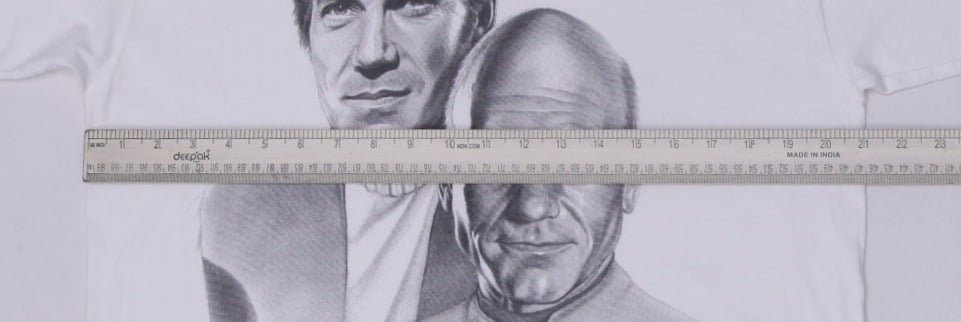 Vintage 90s Star Trek The Next Generation Picard & Riker Graphic T-Shirt USA L | Migration_T-Shirts - View 6 | Fashion Rerun