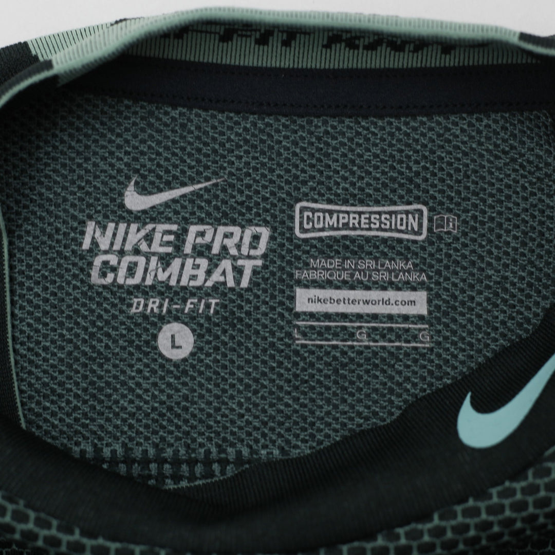 Mens Nike Pro Combat Hyperwarm Dri-FIT Knit Compression Mock Neck T-Shirt Size L